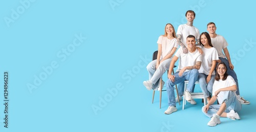 Group of young people in st...