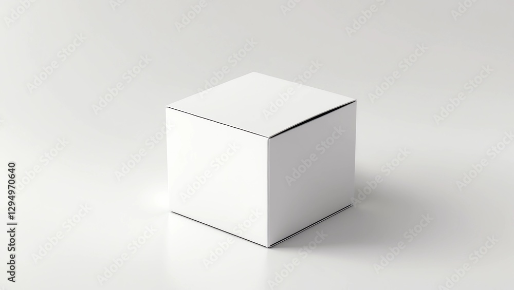 White horizontal rectangle blank box from top side far angle White horizontal rectangle blank box from top side far angle