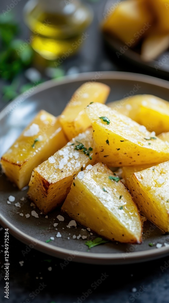 Crispy Roasted Potatoes with Herbs and Sea Salt Crispy Roasted Potatoes with Herbs and Sea Salt
