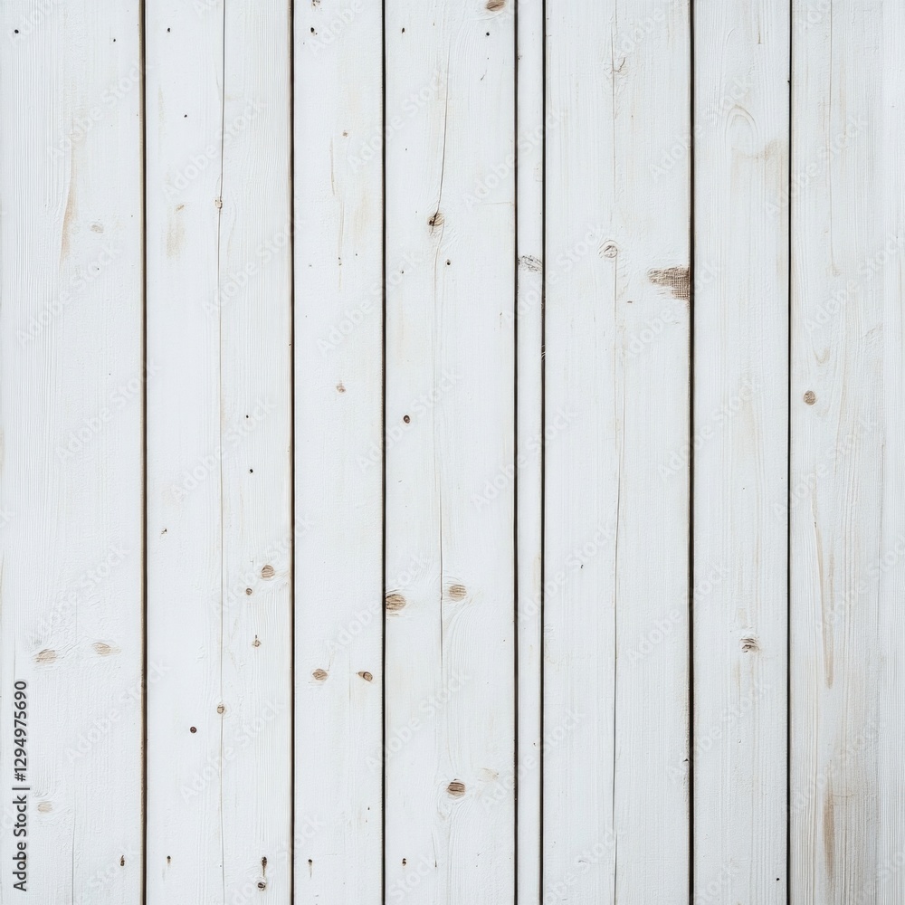 White wooden plank wall texture with natural grain pattern, minimalist rustic background White wooden plank wall texture with natural grain pattern, minimalist rustic background
