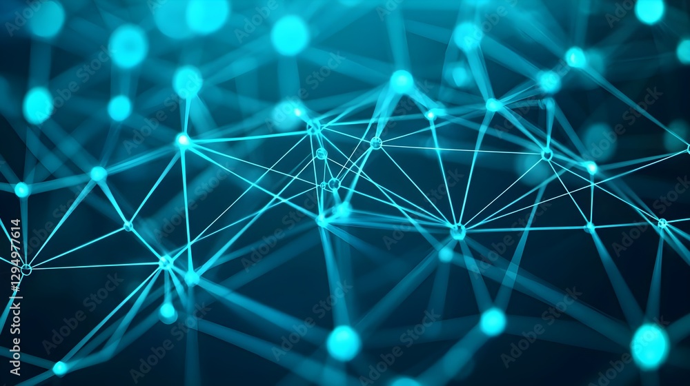 Abstract Network Connection: Digital Technology Background with Data Visualization Abstract Network Connection: Digital Technology Background with Data Visualization