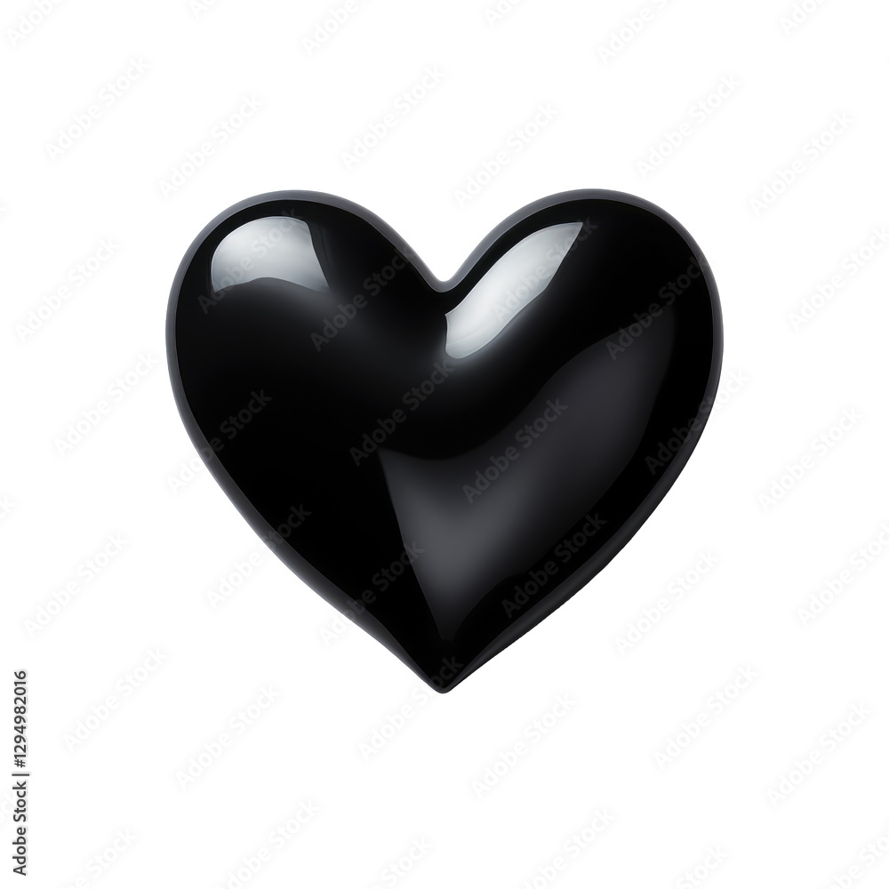 black heart shape on transparent background black heart shape on transparent background