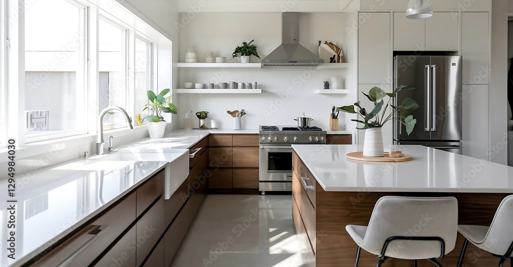 Fototapeta premium modern kitchen interior