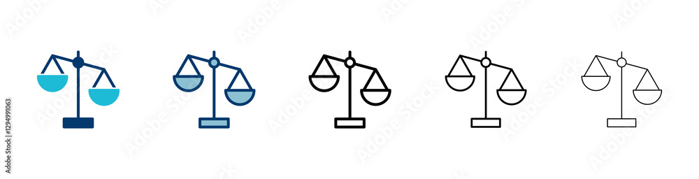 Scales icon vector isolated on white background . Law scale icon. Justice sign Scales icon vector isolated on white background . Law scale icon. Justice sign
