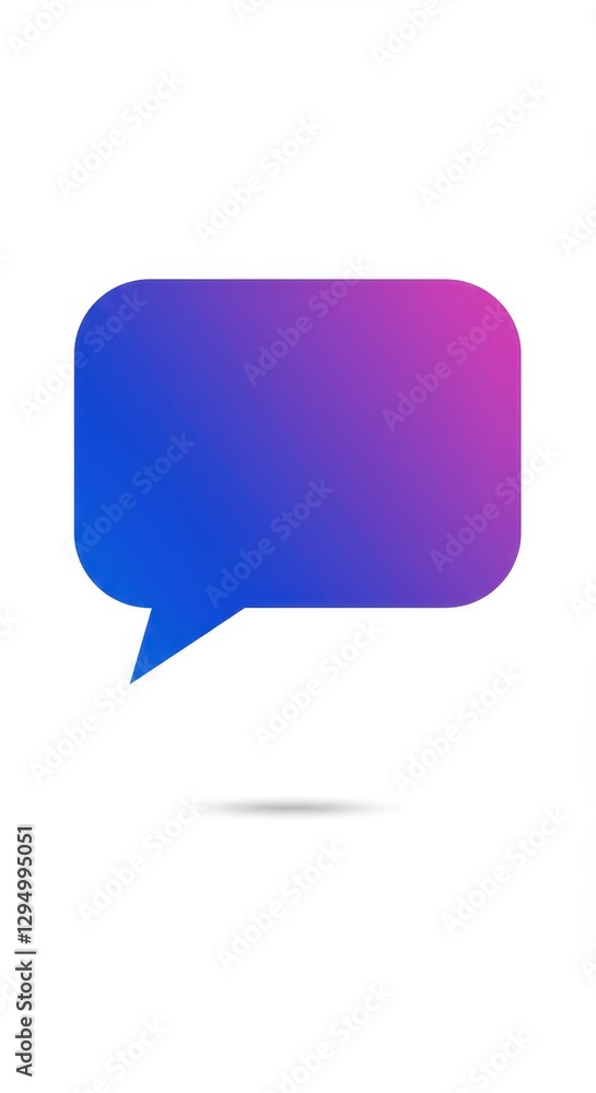 Abstract Speech Bubble Gradient Design Element Abstract Speech Bubble Gradient Design Element