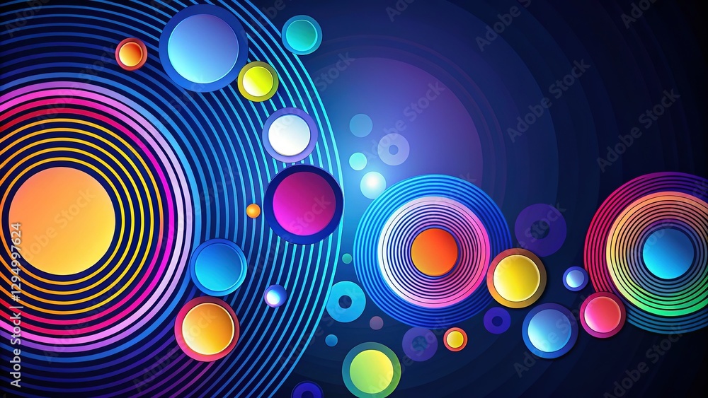 Circles and Lines Graphic Design Background Circles and Lines Graphic Design Background