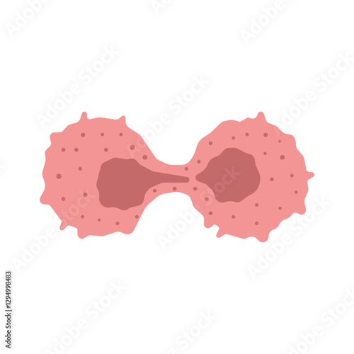 cancer cell dividing colored icon