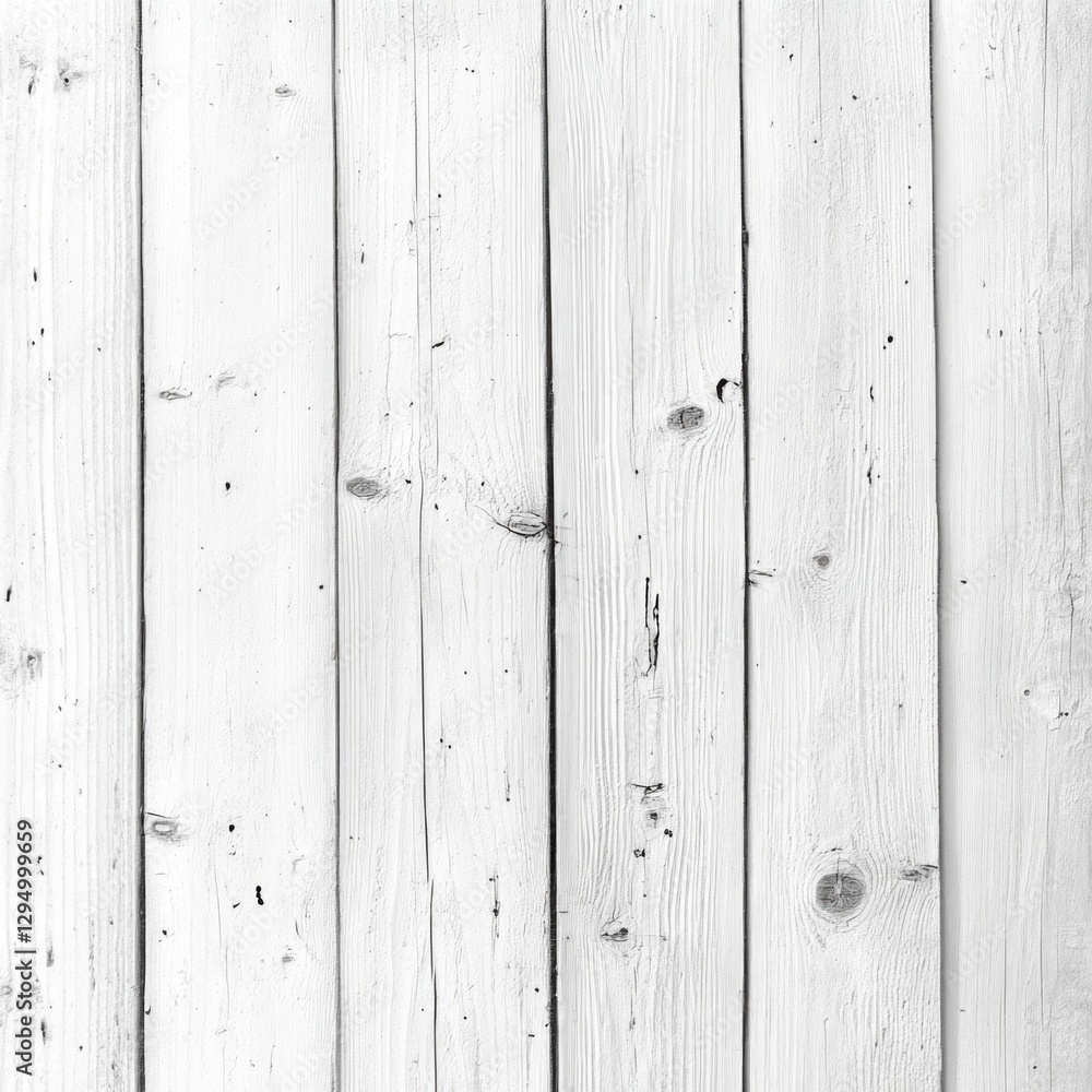 White wooden planks with natural texture and grain patterns White wooden planks with natural texture and grain patterns