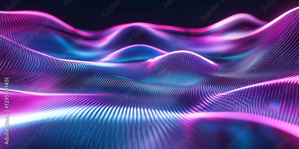 A surreal abstract background with swirling holographic waves forming intricate light distortions across a futuristic digital grid. The neon reflections and smooth transparency effects create an A surreal abstract background with swirling holographic waves forming intricate light distortions across a futuristic digital grid. The neon reflections and smooth transparency effects create an