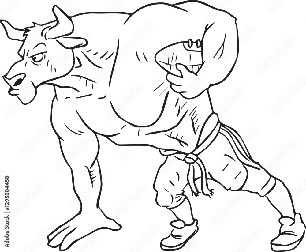 Fototapeta premium football bull