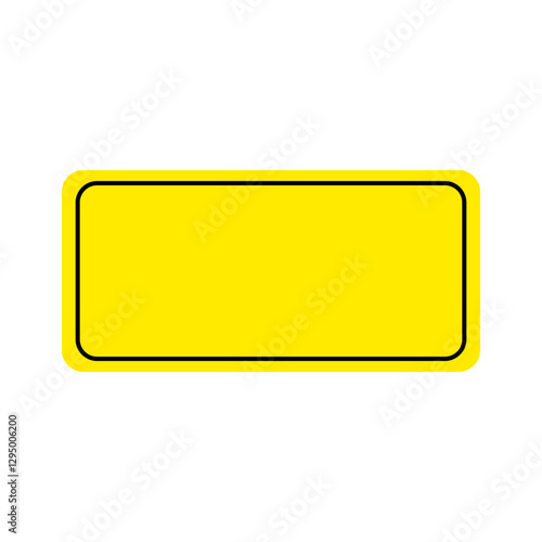 Blank Warning Sign Billboard Icon, Simple Icon Vector Design, best used for presentation, application, web and banner