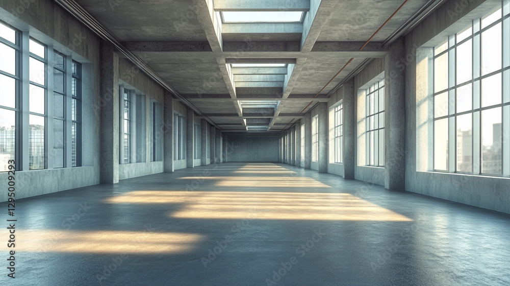 Hall interior design, 3d Empty modern hall interior a warehouse. Ai generative. Hall interior design, 3d Empty modern hall interior a warehouse. Ai generative.