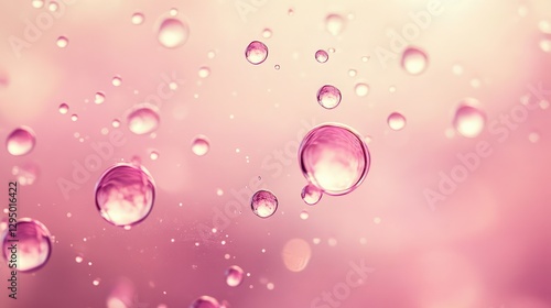 Wallpaper Mural A dreamy composition of pink bubbles floating upwards against a blurred soft background, leaving ample room for design or text. Torontodigital.ca