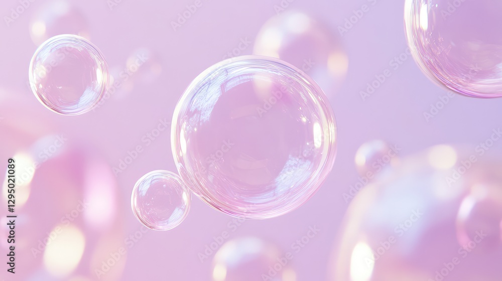 Soft and delicate pink bubbles drifting upwards, with an empty background, perfect for overlaying text or creative content. Soft and delicate pink bubbles drifting upwards, with an empty background, perfect for overlaying text or creative content.