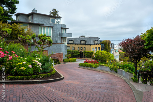 San Francisco, California. Famous Lombard Street.