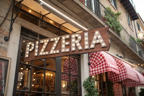 Pizzeria Sign with a Classic Italian Look