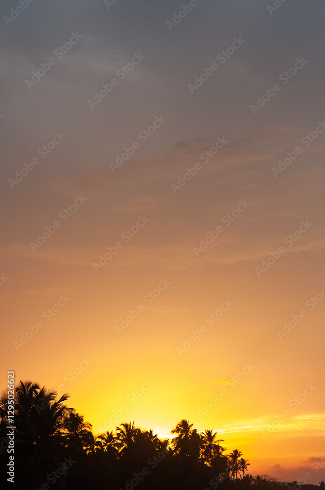 Summer Vacation background Inspire tropical beach seascape horizon. Orange and golden sunset sky calmness tranquil relaxing sunlight summer mood. Vacation travel holiday banner Summer Vacation background Inspire tropical beach seascape horizon. Orange and golden sunset sky calmness tranquil relaxing sunlight summer mood. Vacation travel holiday banner