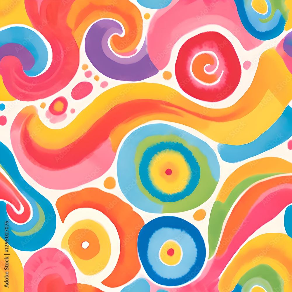 Naklejka premium colourful tie dye of summer pattern