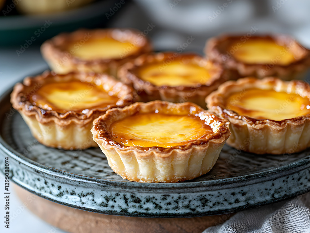 A silky Chinese egg tart with a flaky crust and golden custard filling. A silky Chinese egg tart with a flaky crust and golden custard filling.