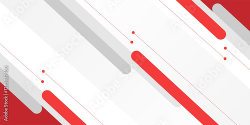 White background with red diagonal lines