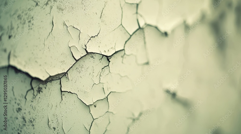 Obraz premium Cracked Aged Wooden Surface with Natural Imperfections and Texture