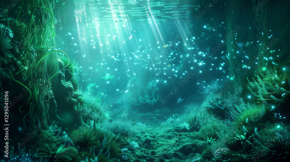 Fototapeta premium A mesmerizing underwater fantasy world
