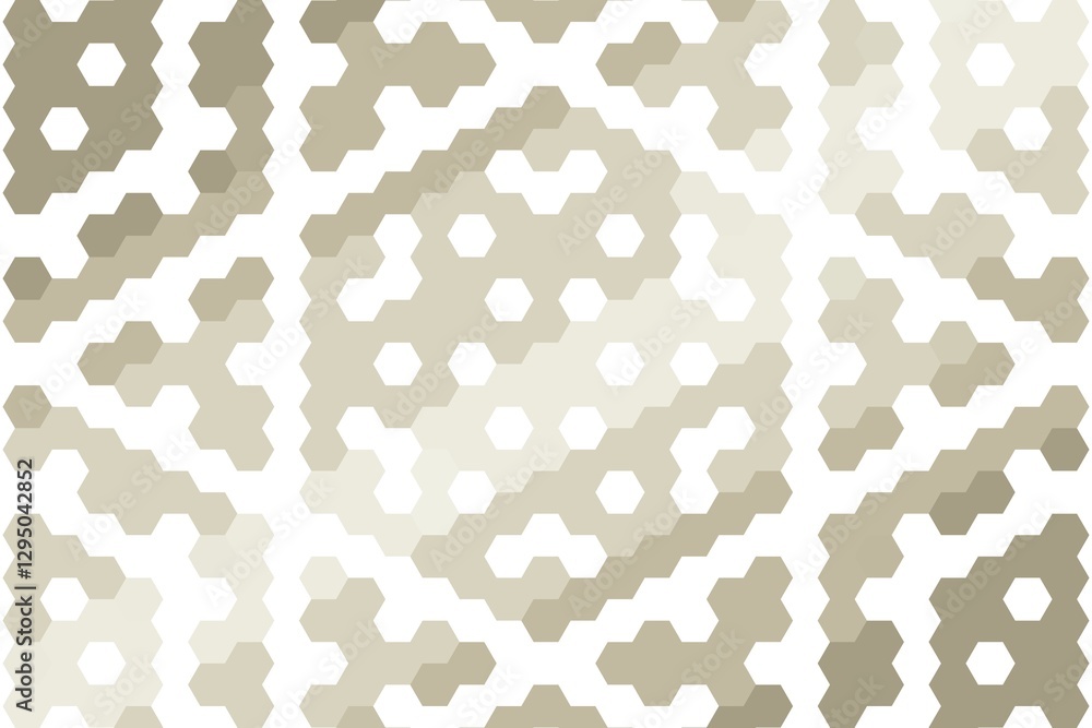 Abstract honeycomb mosaic design in soft brown and beige with a geometric hexagonal arrangement. Stylish texture concept Abstract honeycomb mosaic design in soft brown and beige with a geometric hexagonal arrangement. Stylish texture concept