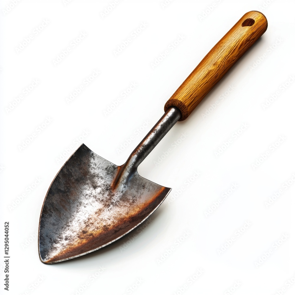 Metal Garden Trowel with Wooden Handle for Digging, Planting and Cultivating Garden Soil in Outdoor Spaces and Landscaping Projects Metal Garden Trowel with Wooden Handle for Digging, Planting and Cultivating Garden Soil in Outdoor Spaces and Landscaping Projects