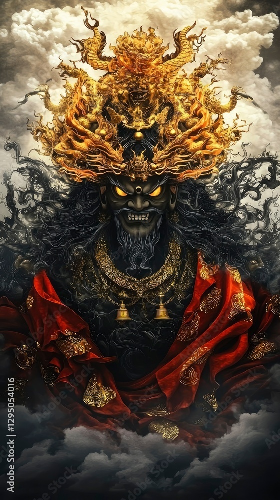Wrathful Deity A Digital Painting of a Powerful Hindu God Wrathful Deity A Digital Painting of a Powerful Hindu God