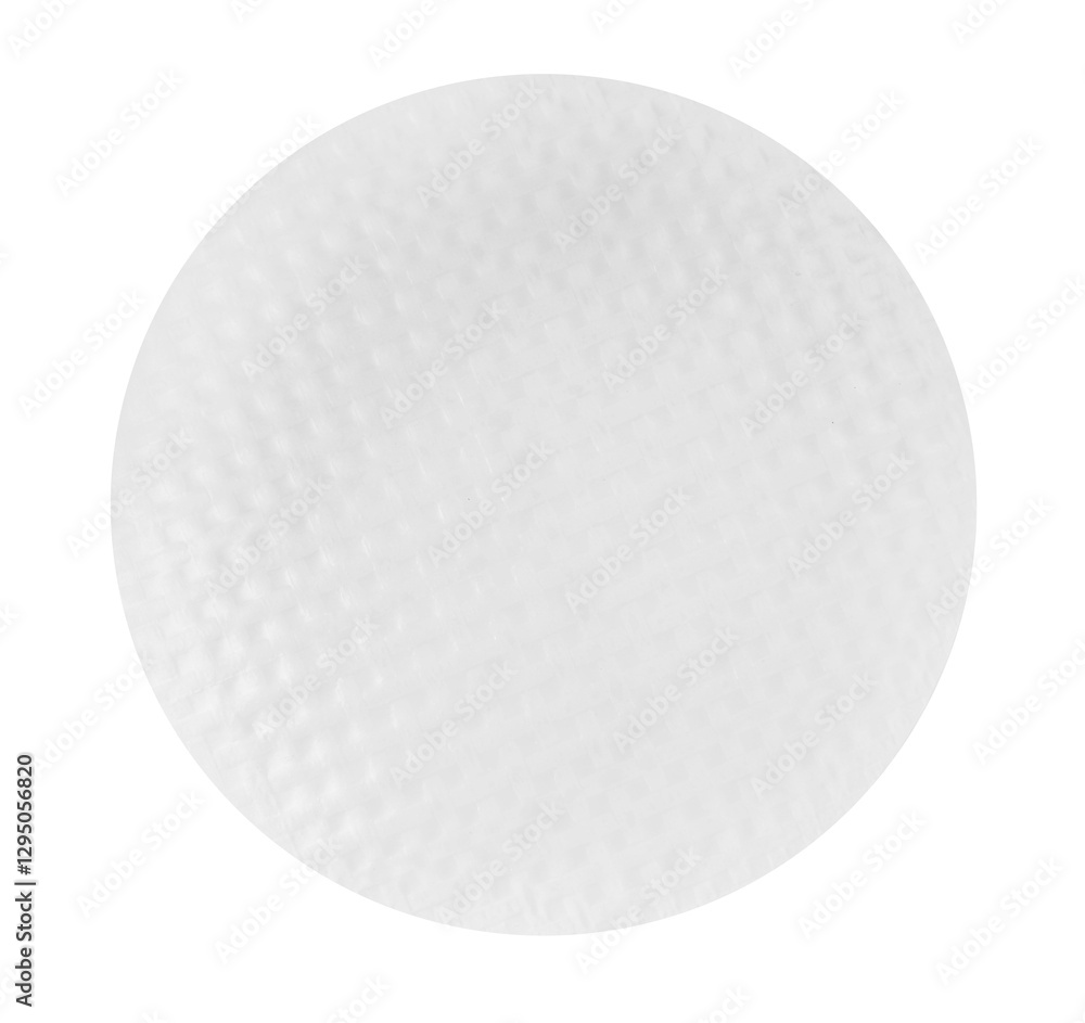 Edible rice paper isolated on white, top view Edible rice paper isolated on white, top view