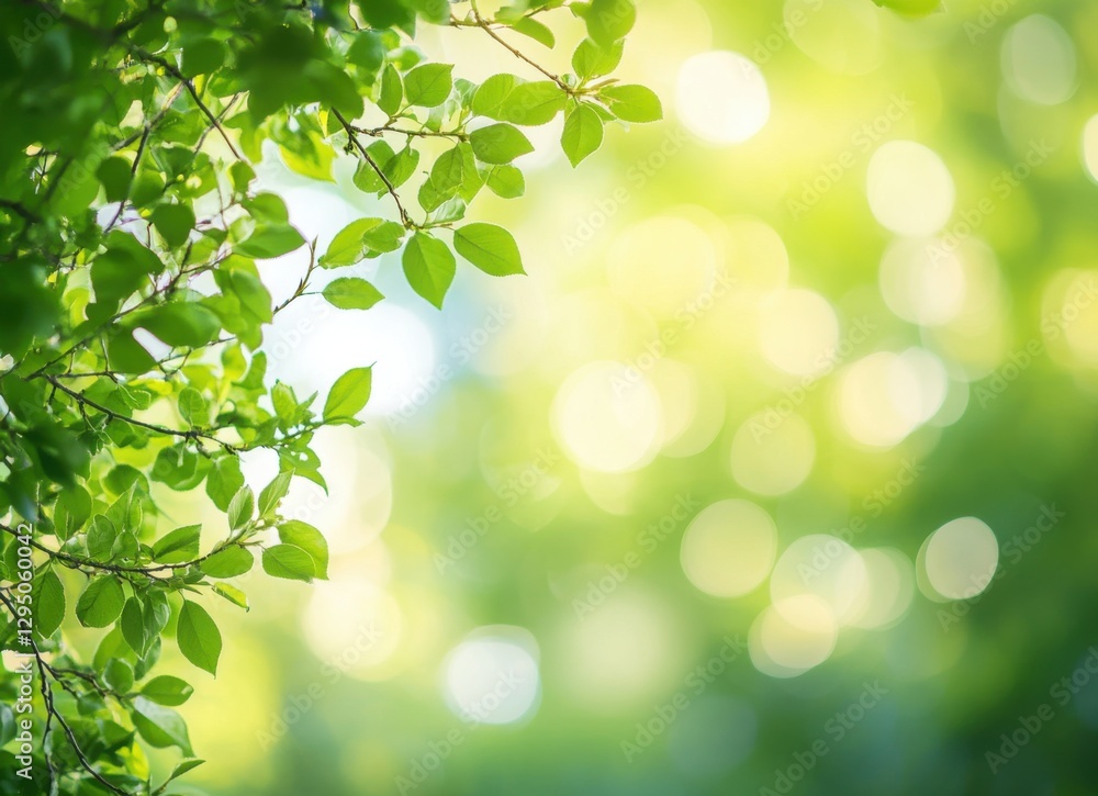 Vibrant Springtime Greenery: A Lush, Bokeh-Filled Nature Scene Vibrant Springtime Greenery: A Lush, Bokeh-Filled Nature Scene