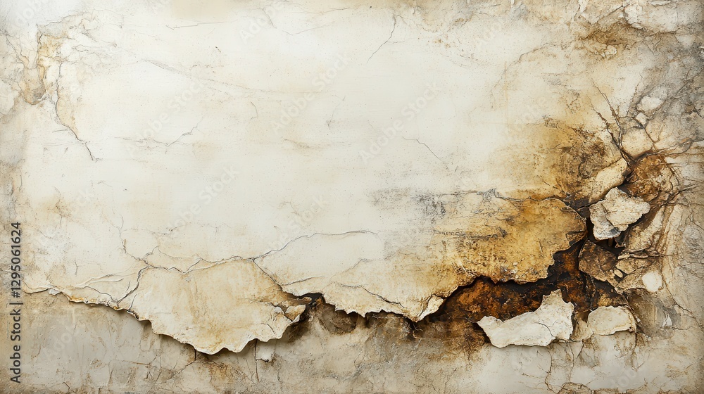 Abstract Wall Texture with Cracks and Peeling Paint in Neutral Tones Abstract Wall Texture with Cracks and Peeling Paint in Neutral Tones