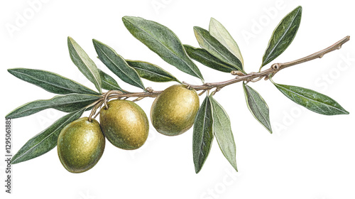 Wallpaper Mural High-resolution green olives isolated on transparent background for culinary designs, mediterranean recipes, and organic food projects. Torontodigital.ca