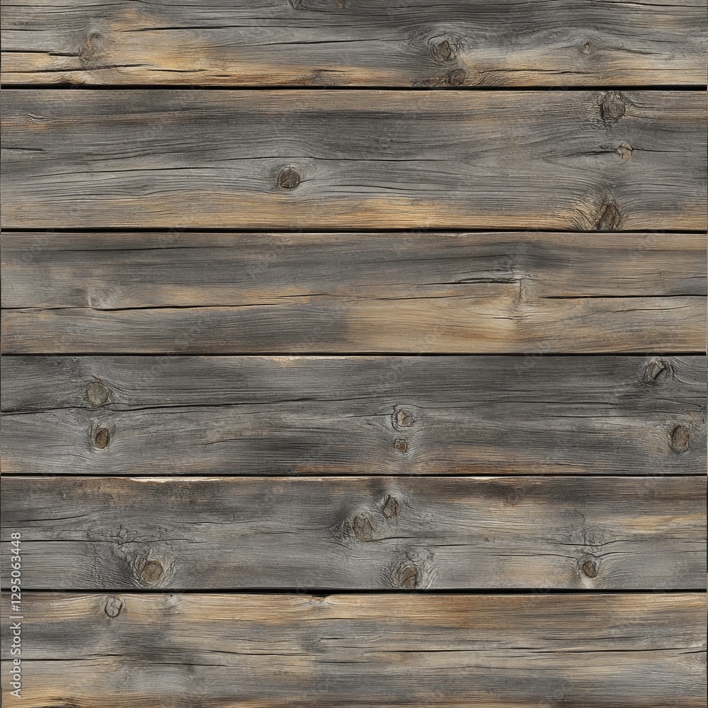 Fototapeta premium Rustic weathered wooden planks with natural texture and grain patterns