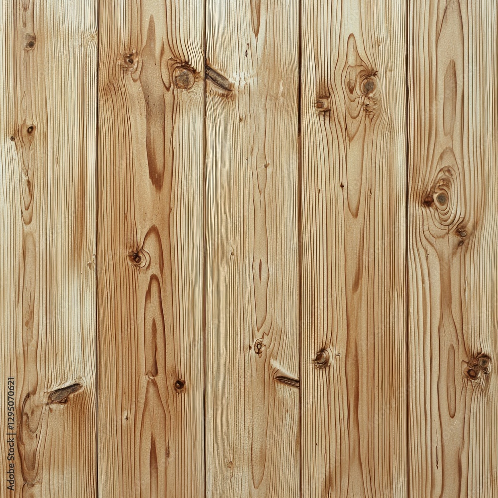 Naklejka premium Natural wooden planks with knots and grain texture vertical arrangement