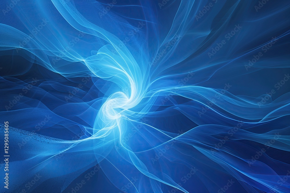 Fototapeta premium Vibrant Electric Blue Overlay with Soft Abstract Texture and Dynamic Light