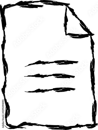article icon in doodle style