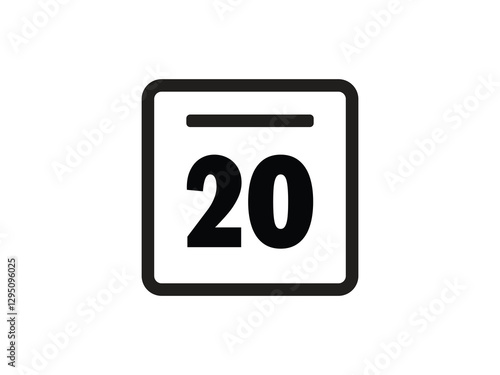 Calendar icon vector day 21 Free Download Calendar icon vector day 21 - GFXLoad