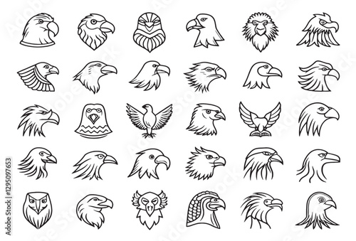 Eagle Icon Majestic Bird of Prey.eps