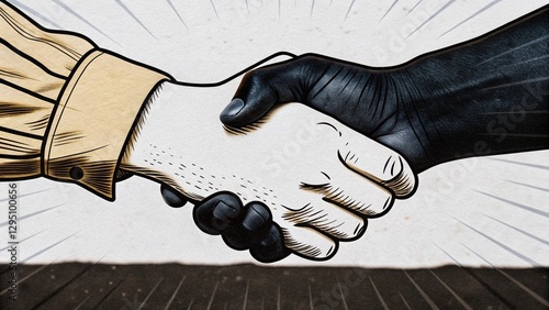 The business person relationship are shaking hands for new project, partnership concept.