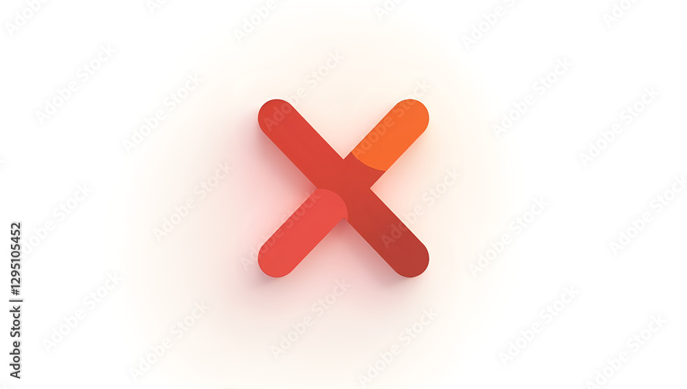 Clean Lines and Vibrant Colors 'X' Logo Clean Lines and Vibrant Colors 'X' Logo