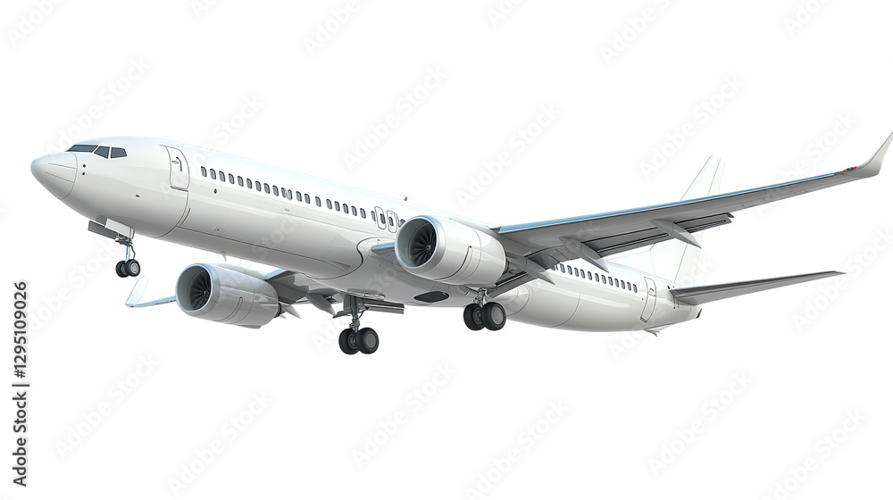 Commercial airplane isolated on transparent background, high-resolution png for aviation design projects and digital illustrations, featuring detailed aircraft structure and modern airliner aesthetics Commercial airplane isolated on transparent background, high-resolution png for aviation design projects and digital illustrations, featuring detailed aircraft structure and modern airliner aesthetics