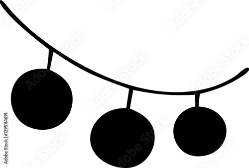 vector illustration of an apple and fruit