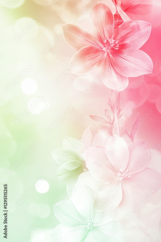 Beautiful background template made of Spring flowers. Beautiful background template made of Spring flowers.