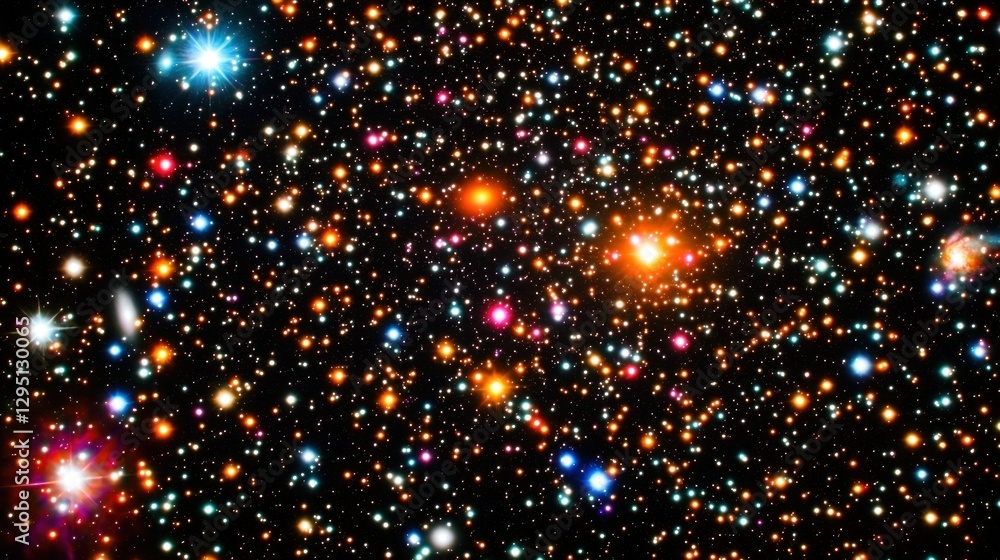 Cosmic Star Cluster, Deep Space, Colorful Nebulae, Space Exploration Cosmic Star Cluster, Deep Space, Colorful Nebulae, Space Exploration