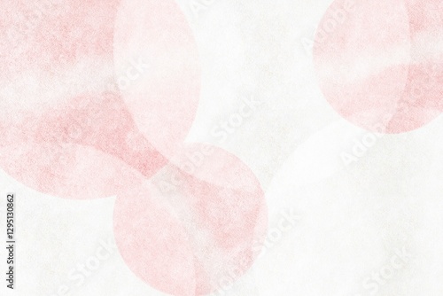 White Japanese paper and pink pattern background material with Japanese beauty.
