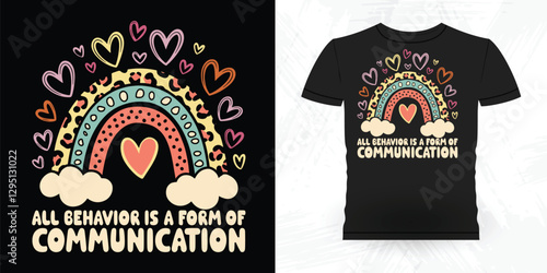 Funny Analyst Behavior Technician Vintage Behavior Therapist T-shirt Design