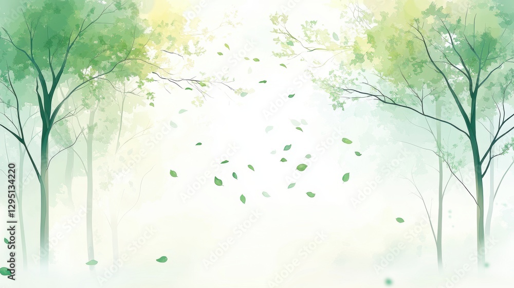 Fresh green theme featuring tree leaf Spring background. Fresh green theme featuring tree leaf Spring background.