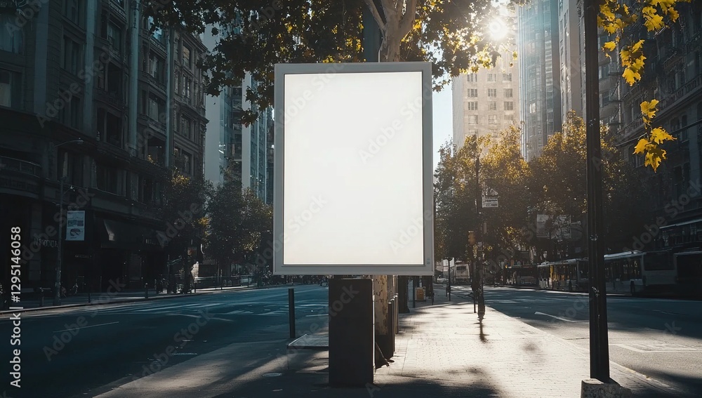 Blank White Billboard on City Street During Daytime Blank White Billboard on City Street During Daytime