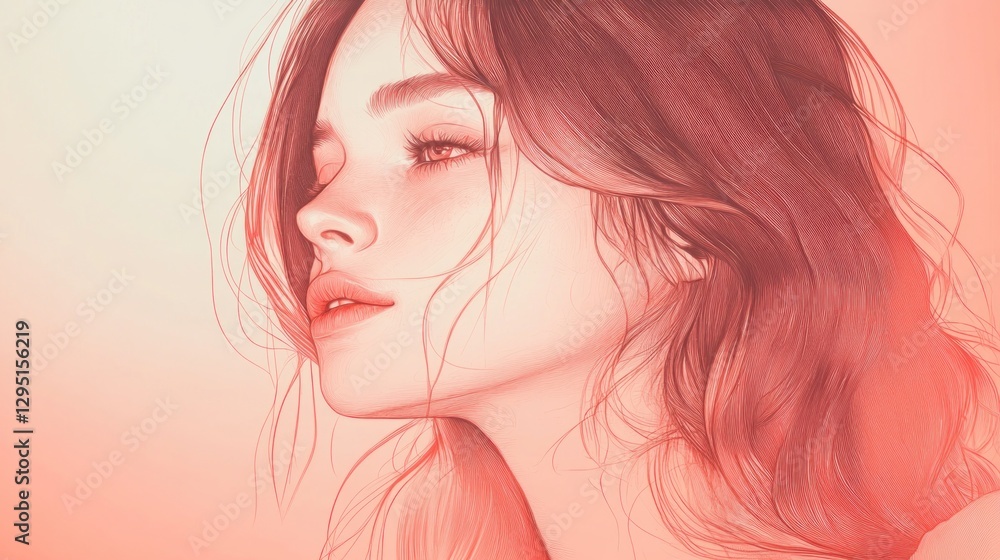 Coral Dreams: A Gentle Portrait of a Woman Coral Dreams: A Gentle Portrait of a Woman